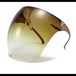 CLEAR VISOR oversized visor sun glasses
